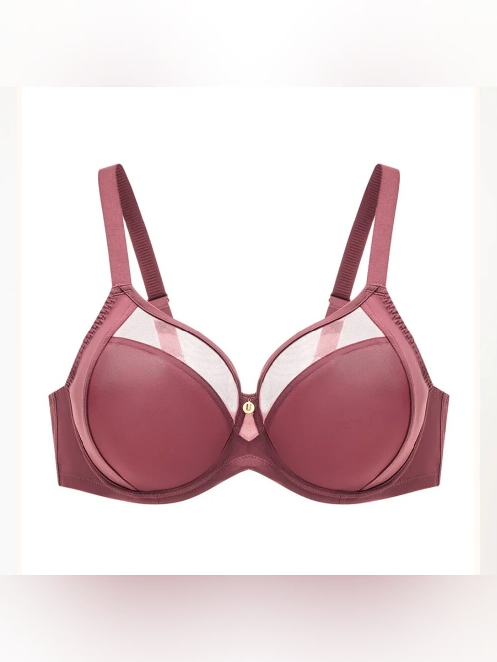 NWT Understance Jasmine Flexwire Demi Unpadded Spacer Bra - 32DD - Deep Crimson